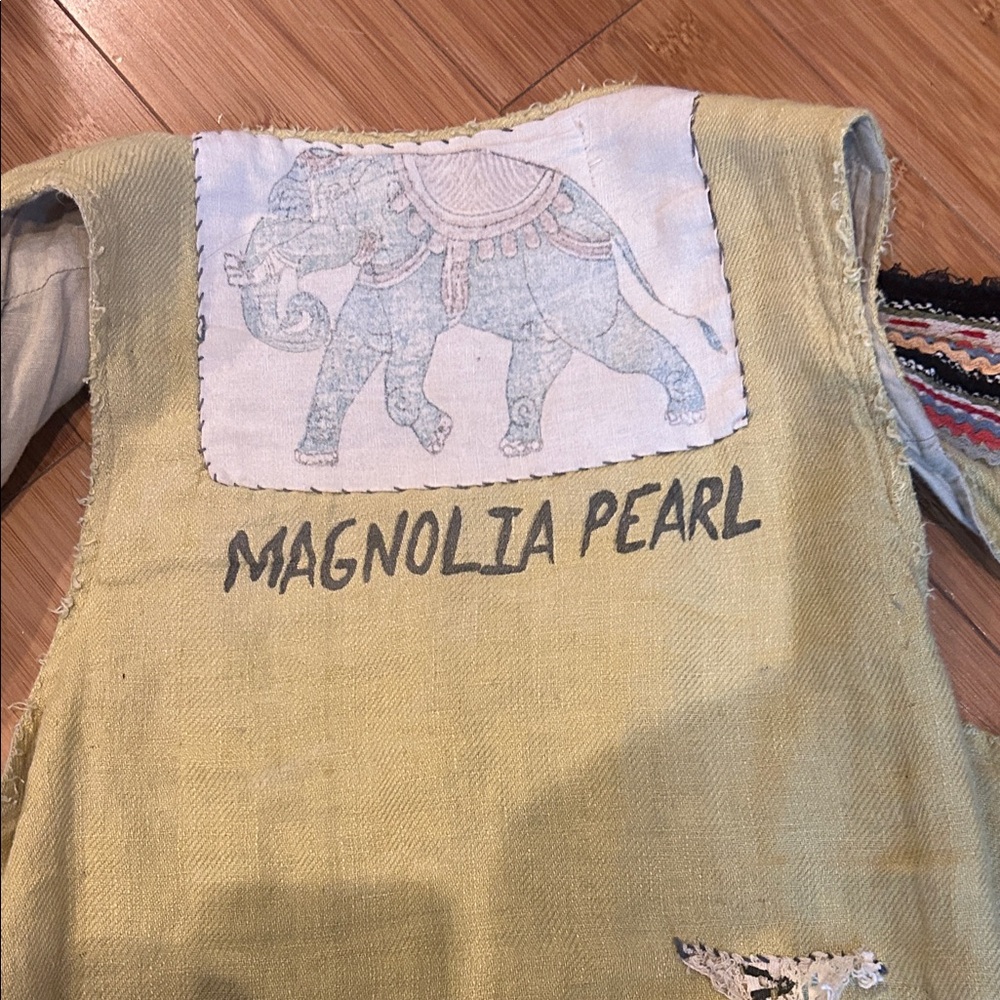 Magnolia Pearl Embroidered Vest - Yellow and Black #33 - Picture 4 of 7